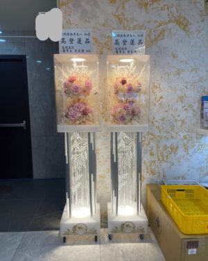 新北殯儀館永生乾燥花柱