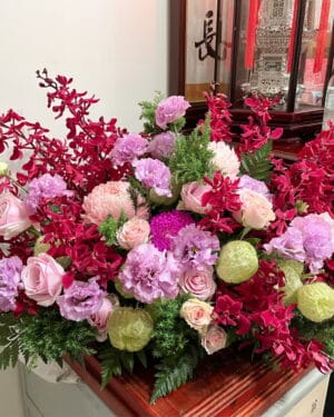 入厝桌花