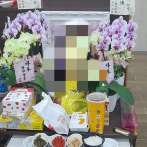 新北殯儀館靈桌蘭花