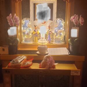 追思先人永生花罩