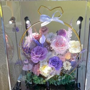 告別式走道燈乾燥花