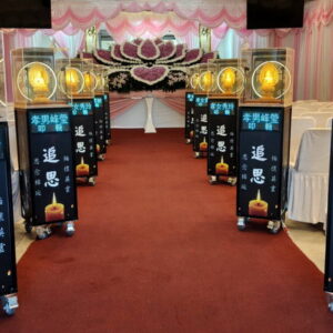 基隆殯儀館告別式佛祖走道燈01