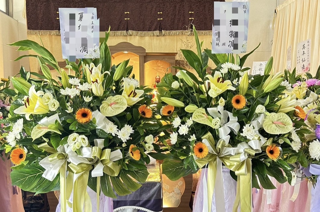 鹽水壽園殯儀館告別式花籃